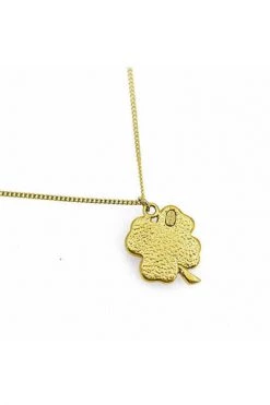 Chanel Vintage Vintage Sieraden Pre-Loved Clover Pendant Necklace Yellow -Goedkope Chanel Vintage winkel 709915f3c2531e1b9d4b9458cc4314de