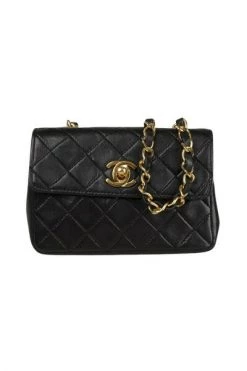 Chanel Vintage Vintage Tassen Pre-owned Mini Bags Black -Goedkope Chanel Vintage winkel 70c95fca21909edce1d5e7b87302d9ac