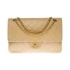 Chanel Vintage Vintage Tassen Pre-owned Leather Chanel-bags Beige