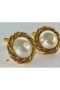 Chanel Vintage Vintage Sieraden Pre-owned Metal Chanel-jewelry Gray