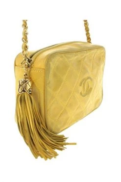 Chanel Vintage Vintage Tassen Shoulder Bags Yellow -Goedkope Chanel Vintage winkel 73116f7a12de6558fd7f33a9e961c35d