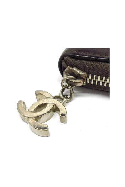 Chanel Vintage Vintage Accessoires Pre-owned Leather Wallets Brown 2 Chanel Vintage Vintage Accessoires Pre-owned Leather Wallets Brown - Afbeelding 2