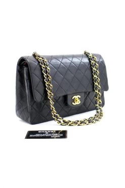 Chanel Vintage Vintage Tassen Pre-owned Leather Chanel-bags Black -Goedkope Chanel Vintage winkel 758112014a3c464b85301ea8bea8d2c3