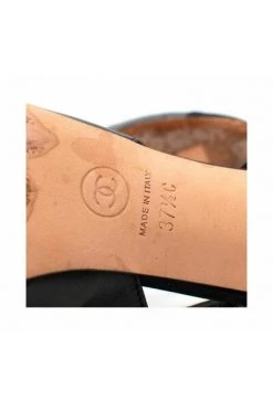 Chanel Vintage Vintage Schoenen Pre-owned Sandals Black