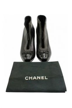 Chanel Vintage Vintage Schoenen Pre-owned Boots Black