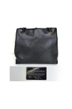 Chanel Vintage Vintage Tassen Pre-owned Leather Totes Black