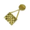 Chanel Vintage Vintage Sieraden Pre-owned Metal Brooches Yellow