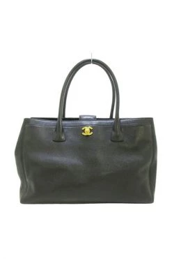 Chanel Vintage Vintage Tassen Tote Bags Black