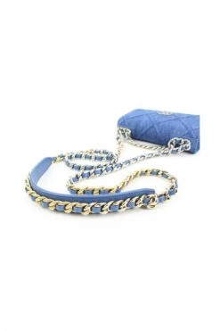 Chanel Vintage Vintage Tassen Pre-owned Fabric Chanel-bags Blue -Goedkope Chanel Vintage winkel 77025e70d9cce8579ee9b688598b0a5e