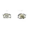 Chanel Vintage Vintage Sieraden Pre-owned Metal Earrings Gray