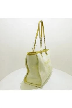 Chanel Vintage Vintage Tassen Pre-owned Fabric Totes Beige -Goedkope Chanel Vintage winkel 7791ade78b0c408517afde6ef790200a