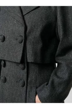 Chanel Vintage Vintage Jassen Pre-Owned Wool Coat Gray 9 Chanel Vintage Vintage Jassen Pre-Owned Wool Coat Gray -Goedkope Chanel Vintage winkel 788c47bb842842af715f0ccd422d50d5