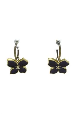 Chanel Vintage Vintage Sieraden Pre-owned Metal Earrings Black -Goedkope Chanel Vintage winkel 78bba40f7cb87501366a80464475d4da