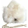 Chanel Vintage Vintage Tassen Pre-owned Chanel Runway Couture White Fur Leather Top Handle Cross Body Bag White