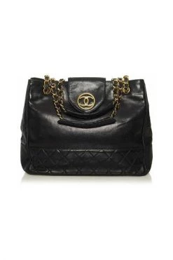 Chanel Vintage Vintage Tassen Pre-owned Shoulder Bags Black