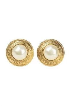 Chanel Vintage Vintage Sieraden Pre-owned Clip-on Earrings Yellow -Goedkope Chanel Vintage winkel 7a050645f8228138087a4d2755f3cf15