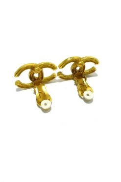 Chanel Vintage Vintage Sieraden Pre-owned Earrings Yellow -Goedkope Chanel Vintage winkel 7a05f4b9261c7e2bacf2a0f4a359fbda