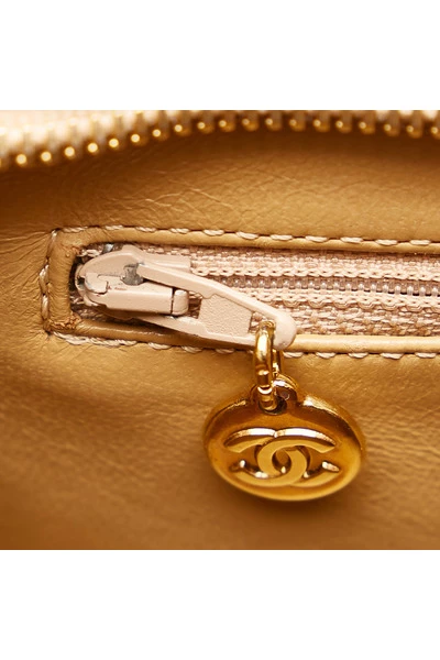 Chanel Vintage Vintage Tassen Pre-owned Bags Beige 5 Chanel Vintage Vintage Tassen Pre-owned Bags Beige - Afbeelding 5