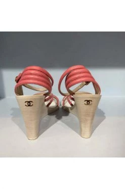 Chanel Vintage Vintage Schoenen Pre- Owned Sandales Pink -Goedkope Chanel Vintage winkel 7be513b8282c145c5966c766de6c8787