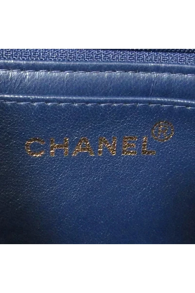 Chanel Vintage Vintage Tassen Pre-owned Denim Chanel-bags Blue 6 Chanel Vintage Vintage Tassen Pre-owned Denim Chanel-bags Blue - Afbeelding 6