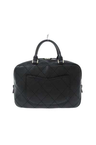 Chanel Vintage Vintage Tassen Pre-owned Leather Handbags Black 5 Chanel Vintage Vintage Tassen Pre-owned Leather Handbags Black - Afbeelding 5