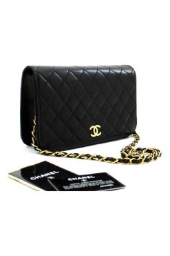 Chanel Vintage Vintage Tassen Pre-owned Sac à Rabat Black -Goedkope Chanel Vintage winkel 7ebd3980b87ac25b9951788dbba2e1f9