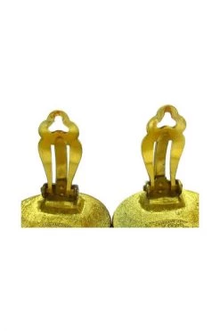 Chanel Vintage Vintage Sieraden Pre-owned Metal Earrings Yellow -Goedkope Chanel Vintage winkel 7ec553f1a13269c625881e8904f2e187