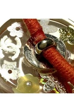 Chanel Vintage Vintage Accessoires Hair Accessories Orange