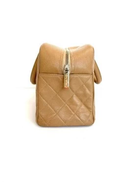 Chanel Vintage Vintage Tassen Pre-owned Leather Handbags Beige -Goedkope Chanel Vintage winkel 7fe5437dd9a17e7f971963889eff79eb