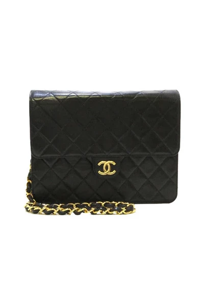 Chanel Vintage Vintage Tassen Pre-owned Leather Chanel-bags Black 4 Chanel Vintage Vintage Tassen Pre-owned Leather Chanel-bags Black - Afbeelding 4