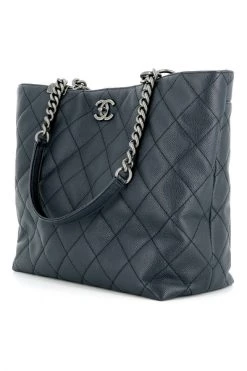 Chanel Vintage Vintage Tassen Tote Bags Blue -Goedkope Chanel Vintage winkel 813c992510937e4bebd4450dcabce135