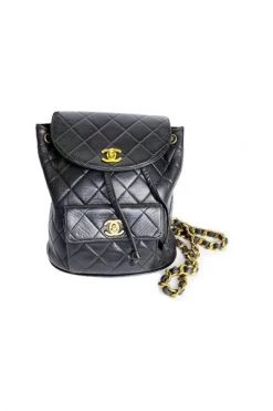 Chanel Vintage Vintage Tassen Pre-owned Leather Chanel-bags Black -Goedkope Chanel Vintage winkel 828e783bf0c2359810d322d7e76a54ce