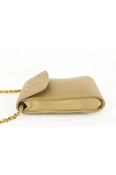 Chanel Vintage Vintage Tassen Pre-owned Leather Chanel-bags Beige 1 Chanel Vintage Vintage Tassen Pre-owned Leather Chanel-bags Beige