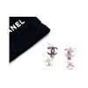 Chanel Vintage Vintage Sieraden Pre-owned Metal Earrings Gray