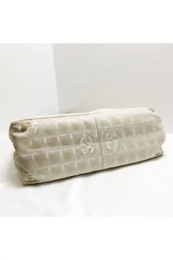 Chanel Vintage Vintage Tassen Pre-owned Nylon Chanel-bags Beige