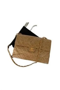 Chanel Vintage Vintage Tassen Pre-owned Flap Bag Beige -Goedkope Chanel Vintage winkel 8391509f848b3dd385a4bf9a2b125956