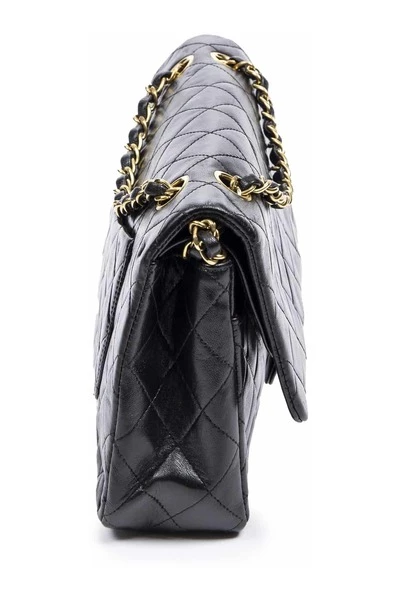 Chanel Vintage Vintage Tassen Pre-owned Medium Double Flap Bag Black 4 Chanel Vintage Vintage Tassen Pre-owned Medium Double Flap Bag Black - Afbeelding 4