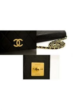 Chanel Vintage Vintage Tassen Pre-owned Leather Flap Bag Black -Goedkope Chanel Vintage winkel 84d6a0ce2c07efe640323eb3daa9e997