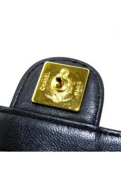 Chanel Vintage Vintage Tassen Pre-owned Leather Chanel-bags Black -Goedkope Chanel Vintage winkel 8537f669cfcd80bce83d2136a4469446