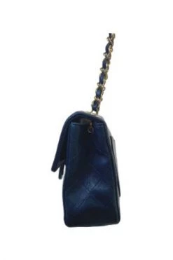 Chanel Vintage Vintage Tassen Pre-owned Leather Chanel-bags Blue -Goedkope Chanel Vintage winkel 85b646840a62a2bacf587377c345f9de