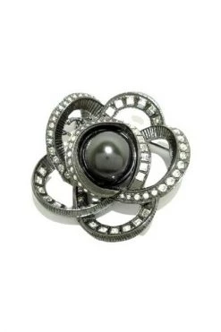 Chanel Vintage Vintage Sieraden Pre-owned Other Brooches Black
