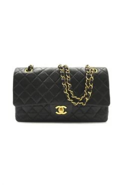 Chanel Vintage Vintage Tassen Pre-owned Medium Double Flap Bag Black -Goedkope Chanel Vintage winkel 879f76e903cdcc23238ae5275118c5e8