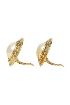 Chanel Vintage Vintage Sieraden Pre-owned Clip-on Earrings Yellow -Goedkope Chanel Vintage winkel 88335cd8532effa9fa1bd2a4a0dfaf60