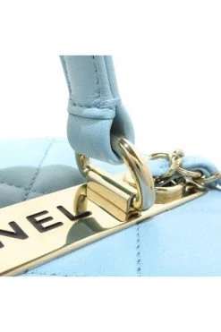 Chanel Vintage Vintage Tassen Pre-owned Leather Chanel-bags Blue