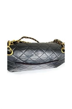 Chanel Vintage Vintage Tassen Pre-owned Leather Shoulder Bag Black