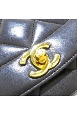 Chanel Vintage Vintage Tassen Pre-owned Leather Chanel-bags Black -Goedkope Chanel Vintage winkel 89aaed674836a77e91d081133aadf60d