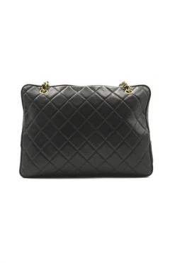 Chanel Vintage Vintage Tassen Pre-owned Leather Chanel-bags Black