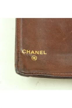Chanel Vintage Vintage Accessoires Pre-owned Leather Wallets Brown