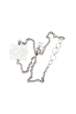 Chanel Vintage Vintage Tassen Pre-owned Metal Chanel-jewelry Gray