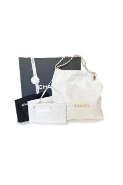 Chanel Vintage Vintage Tassen Pre-owned Leather Chanel-bags White